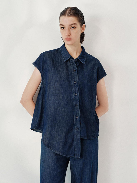 Sleeveless Denim Shirts