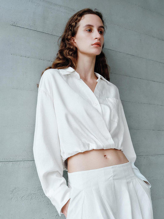 Cropped Denim Shirts