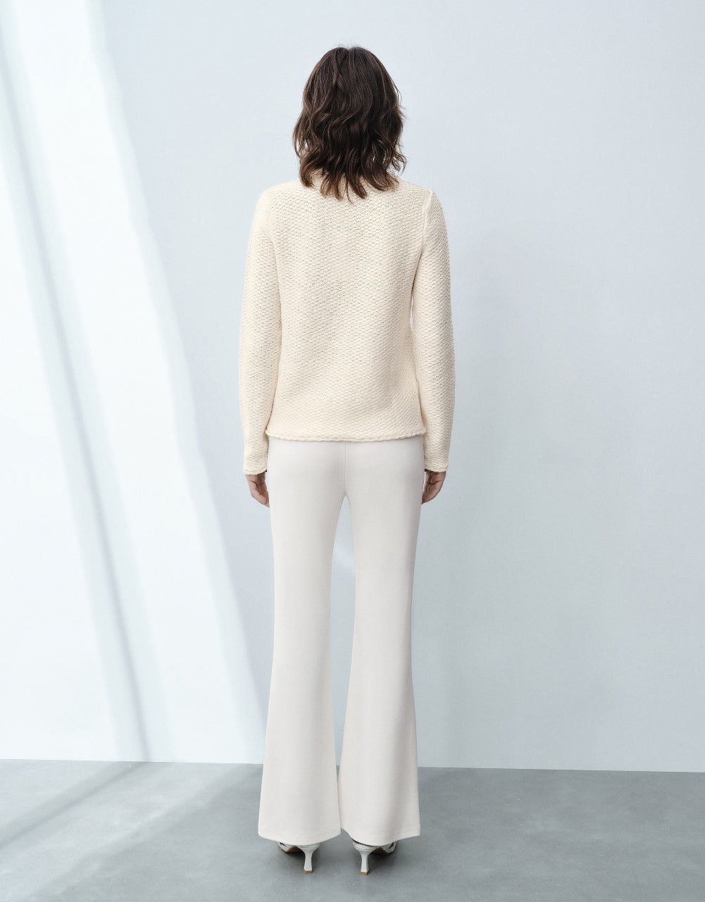 Knitted Cardigan With Fake Pockets