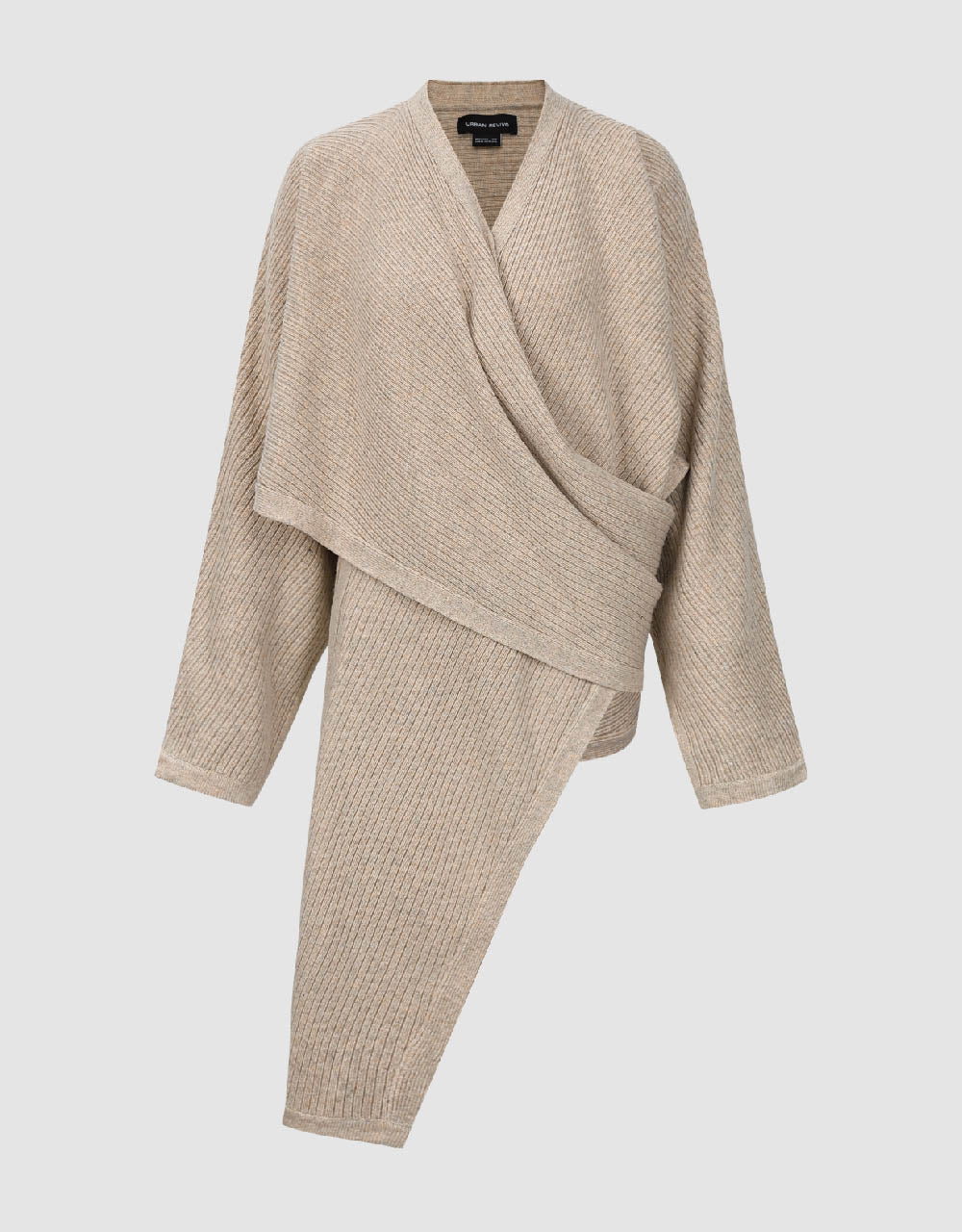 Raglan Sleeve V-Neck Knitted Cardigan