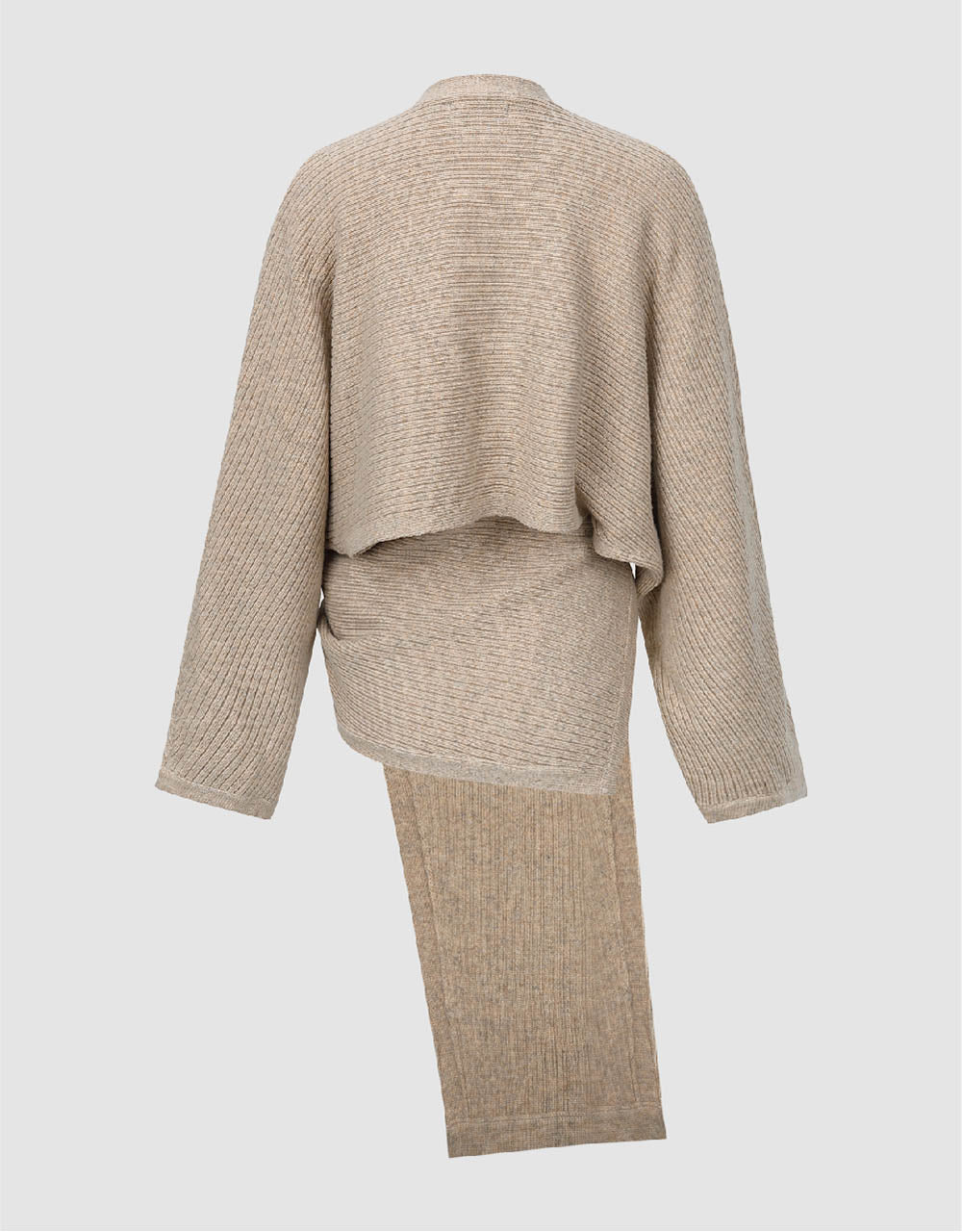 Raglan Sleeve V-Neck Knitted Cardigan