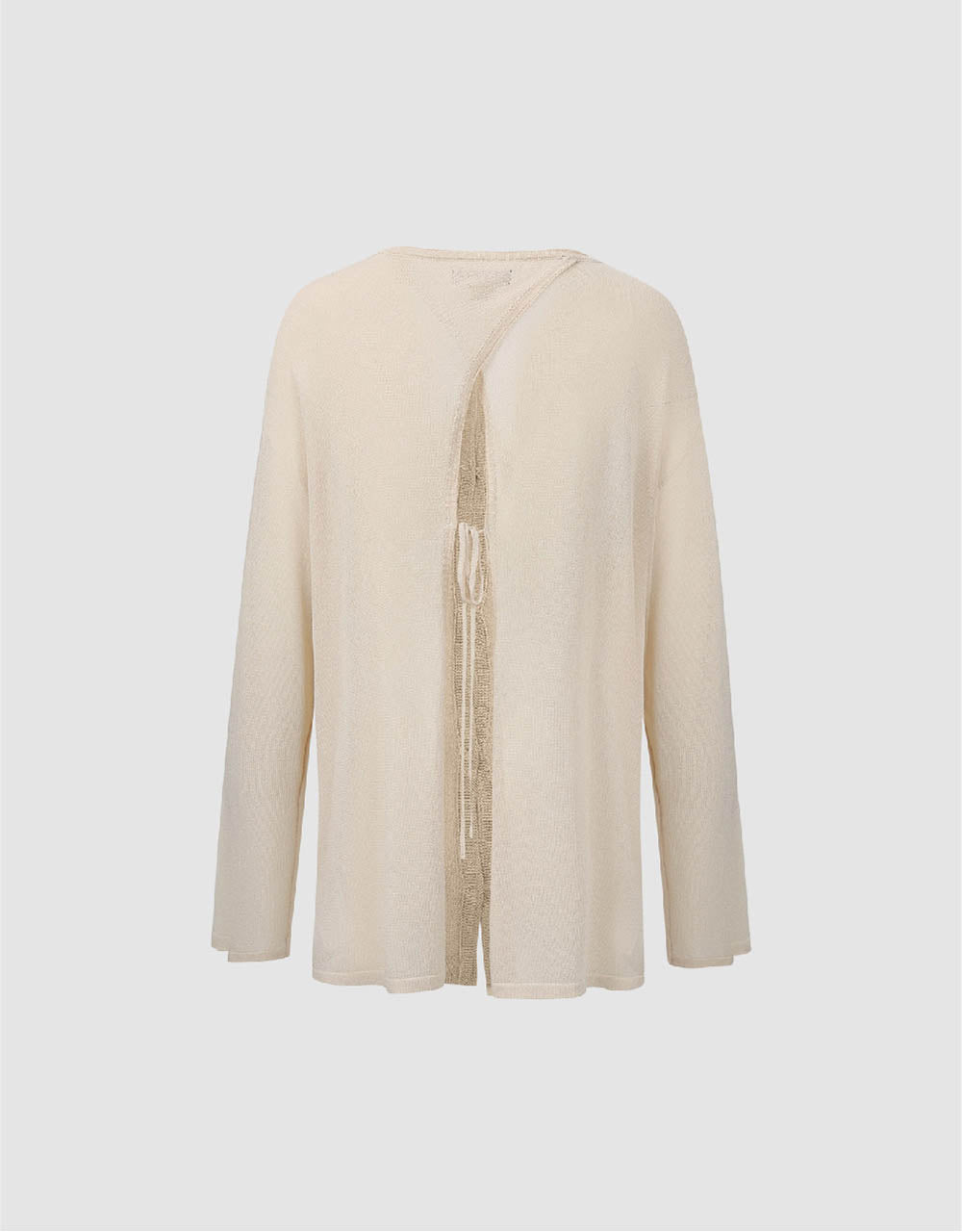 Drop Shoulder Sleeve V-Neck Knitted Cardigan