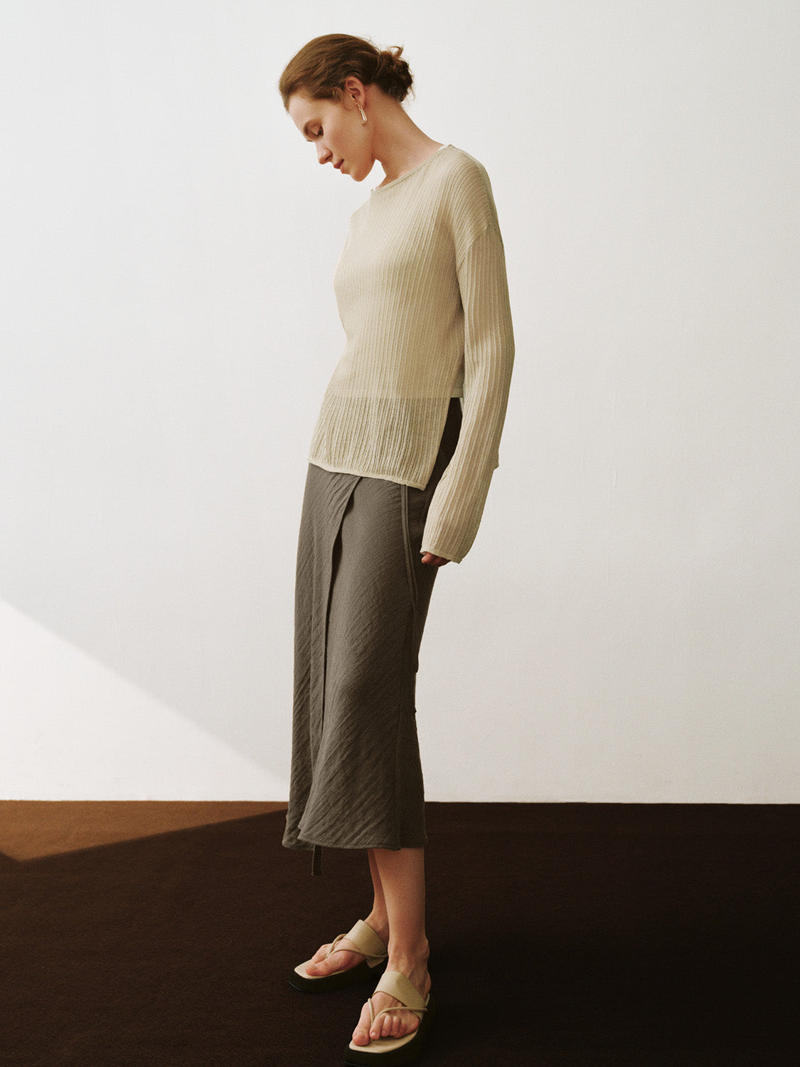 Crew Neck Knitted T-Shirt