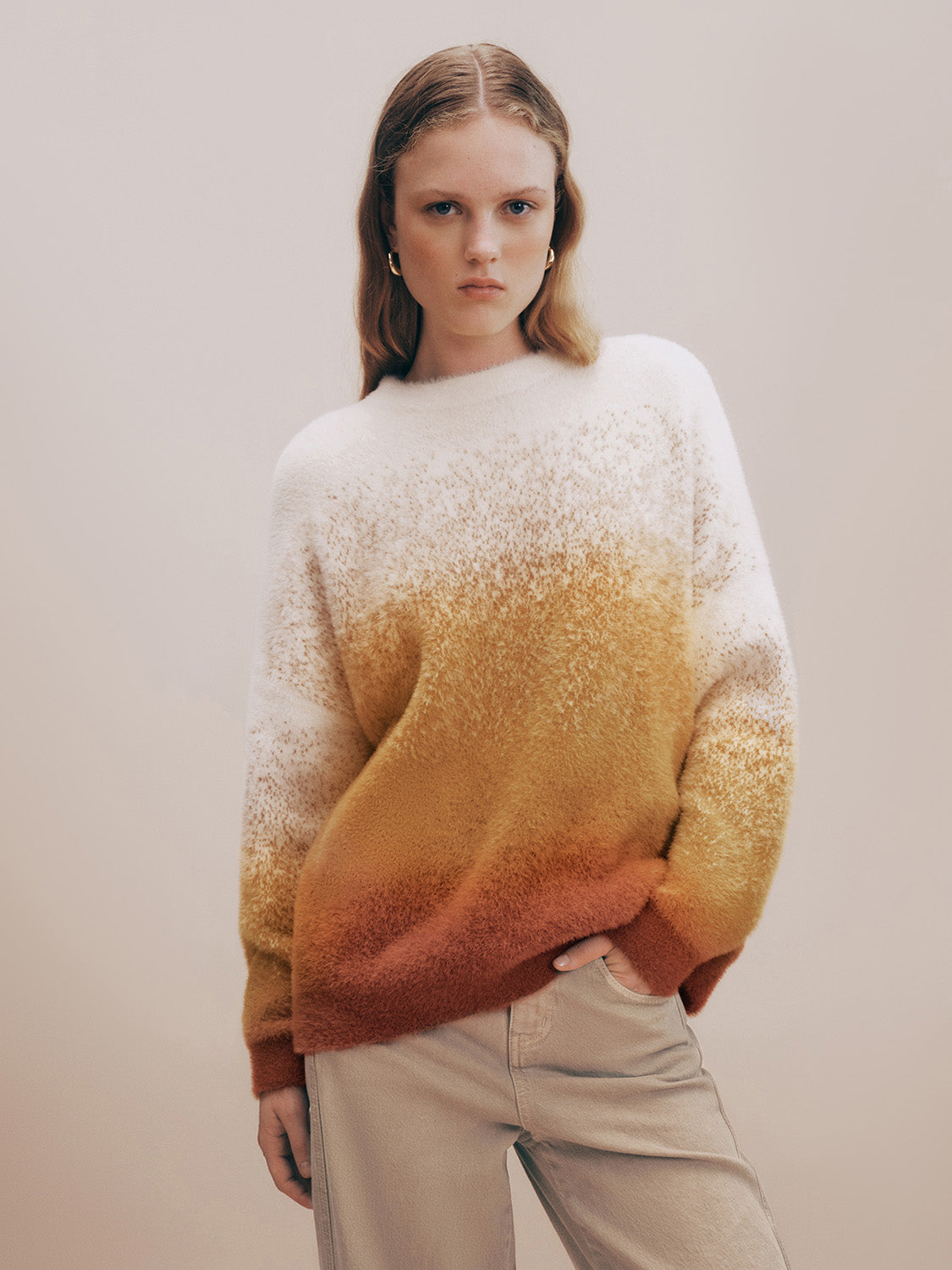 Crew Neck Loose Knitted T-Shirt
