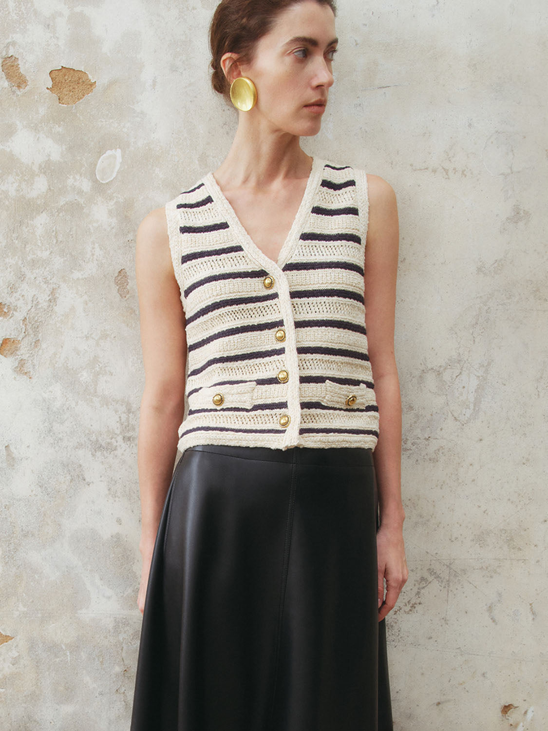 Striped Knitted Waistcoats