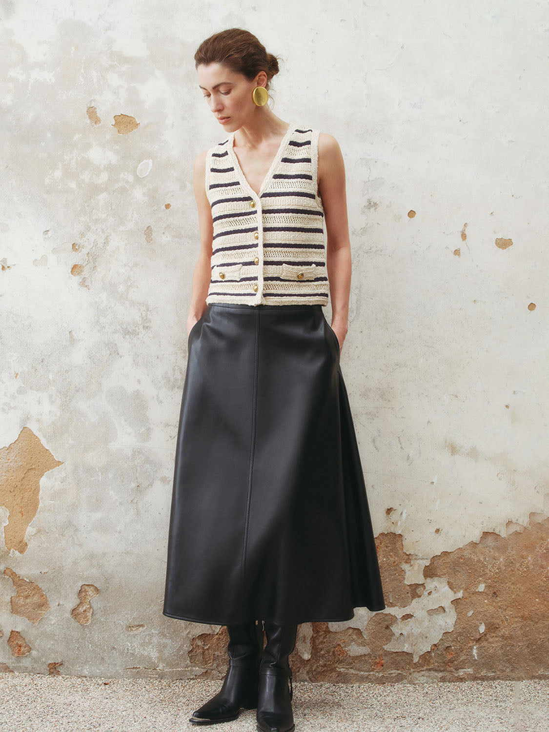 Striped Knitted Waistcoats