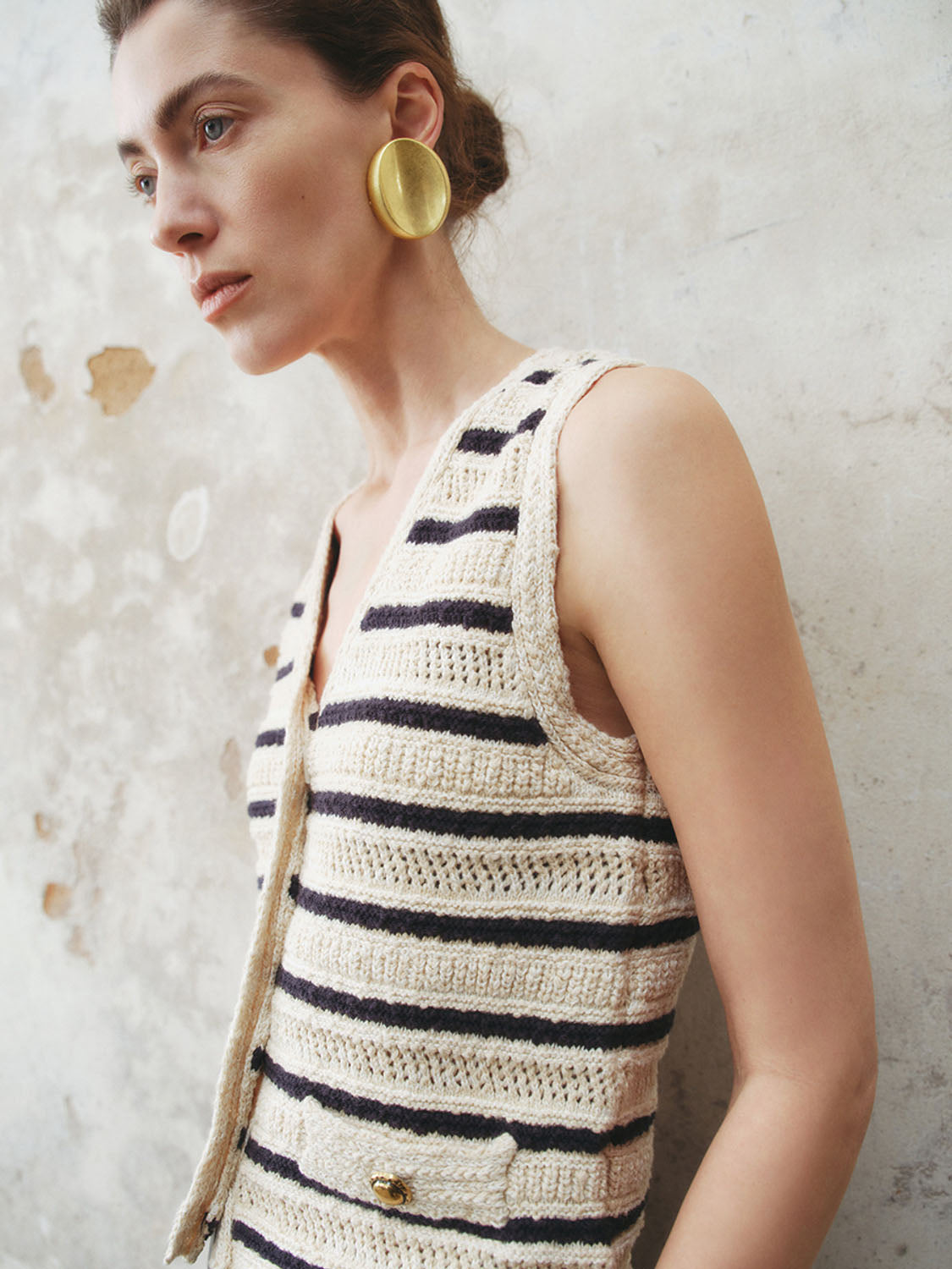 Striped Knitted Waistcoats