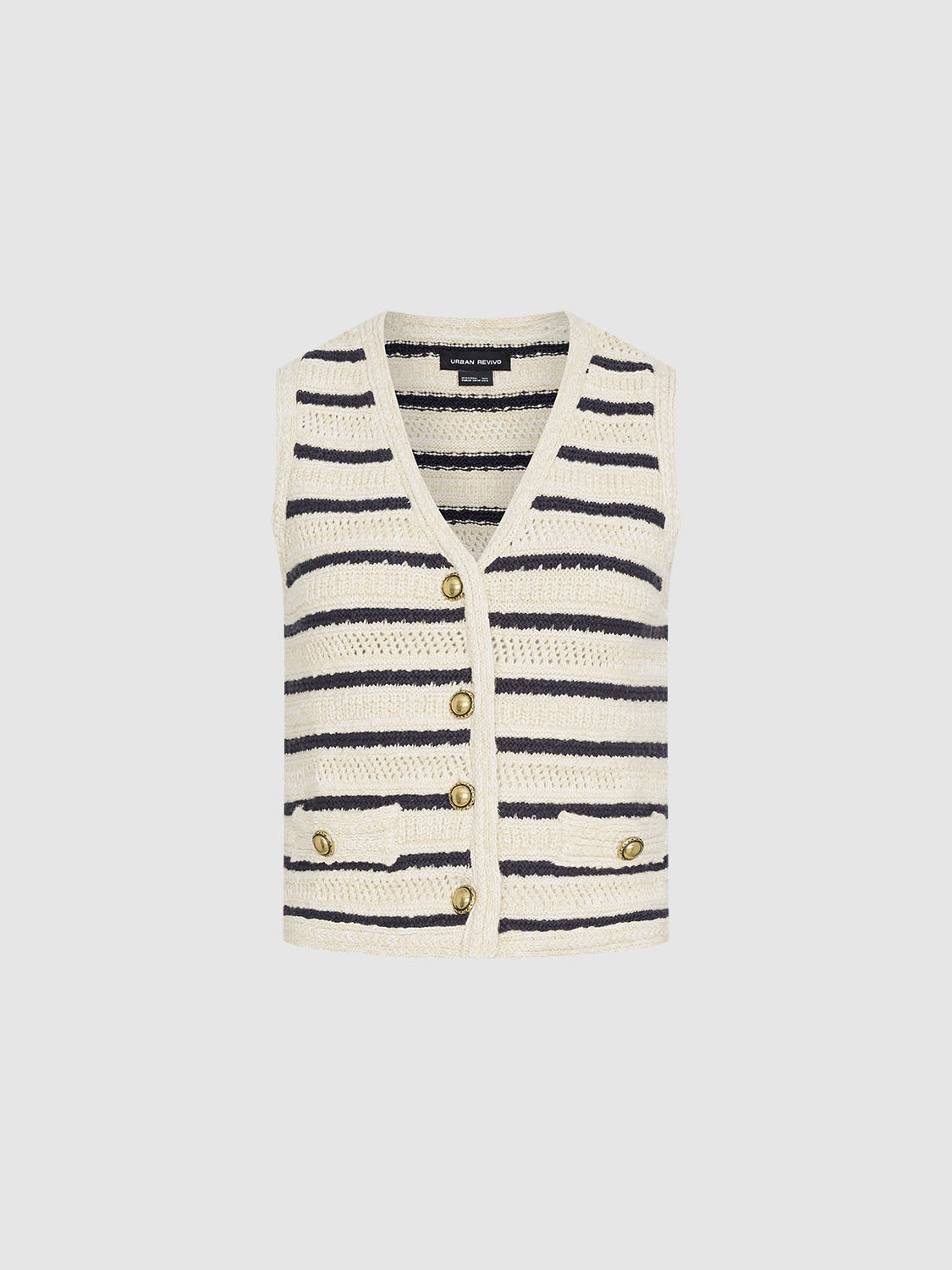 Striped Knitted Waistcoats