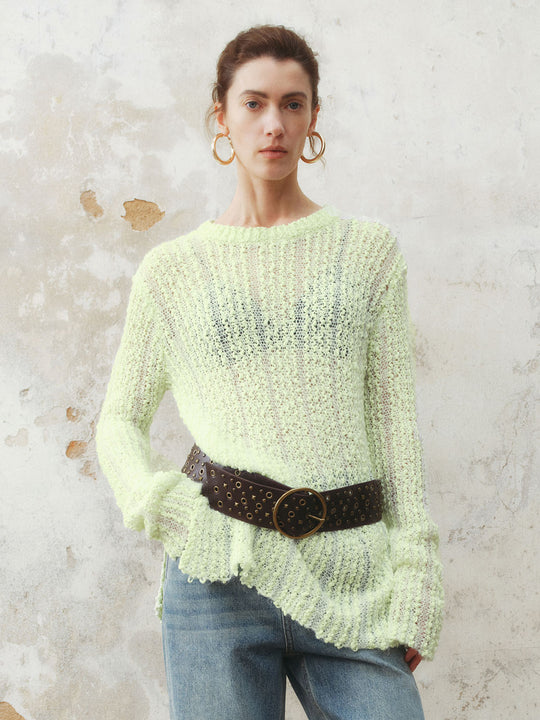 Crew Neck Knitted T-Shirts