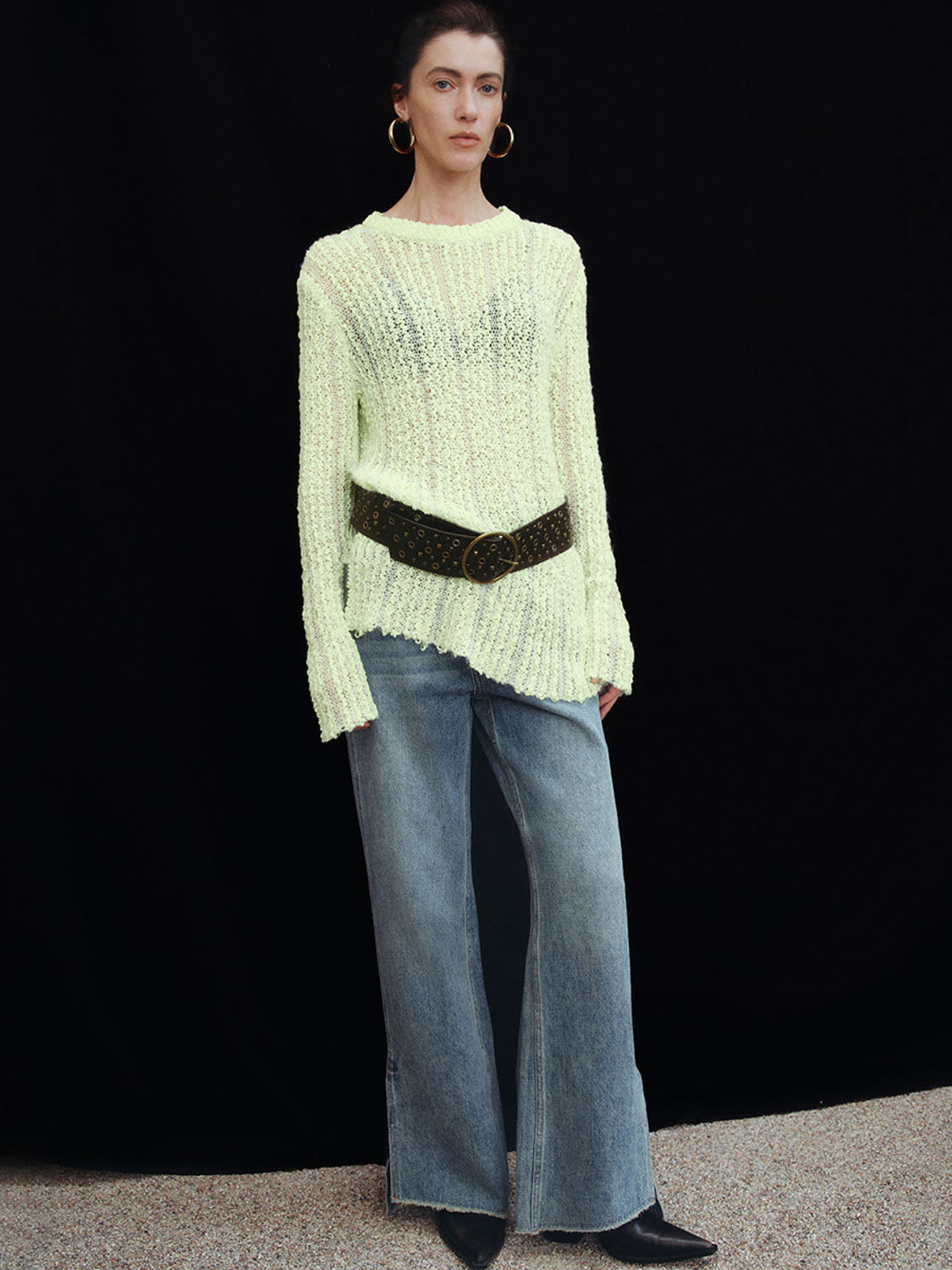 Crew Neck Knitted T-Shirts