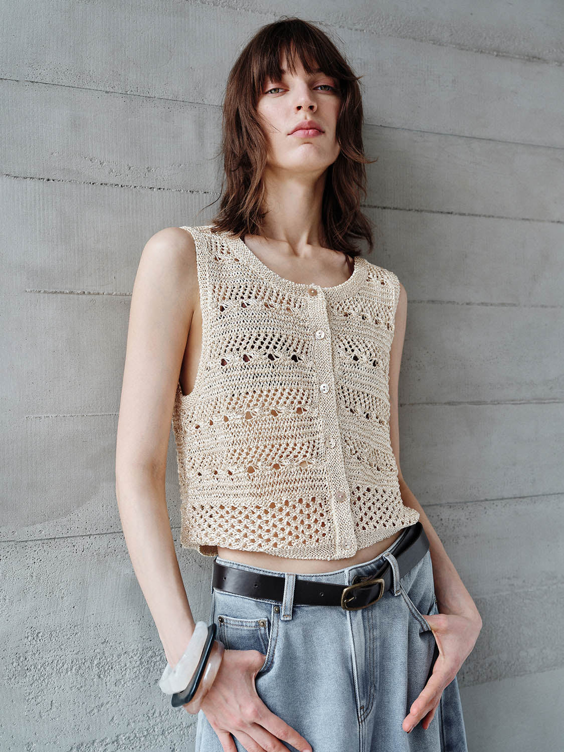 Knitted Crochet Waistcoats
