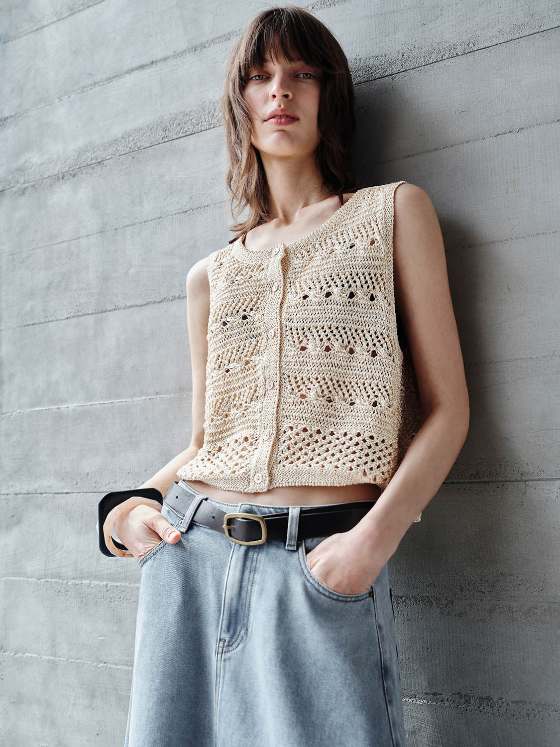 Knitted Crochet Waistcoats