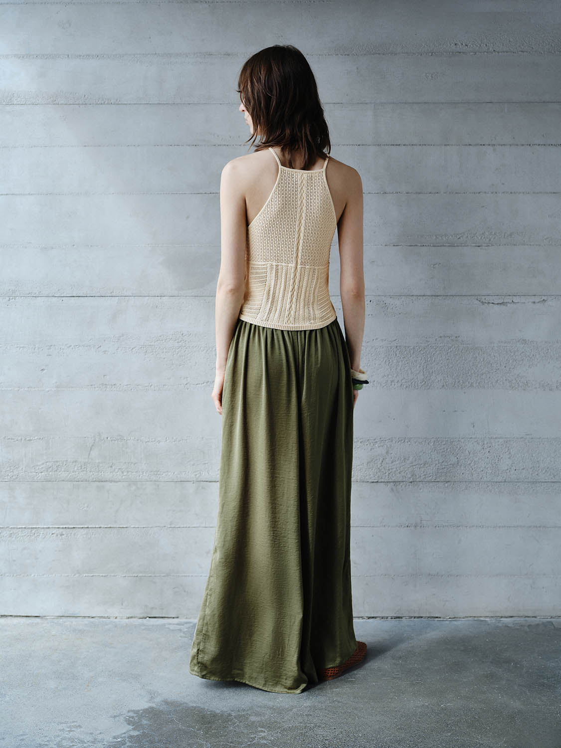 Lace Knitted Sleeveless T-Shirts