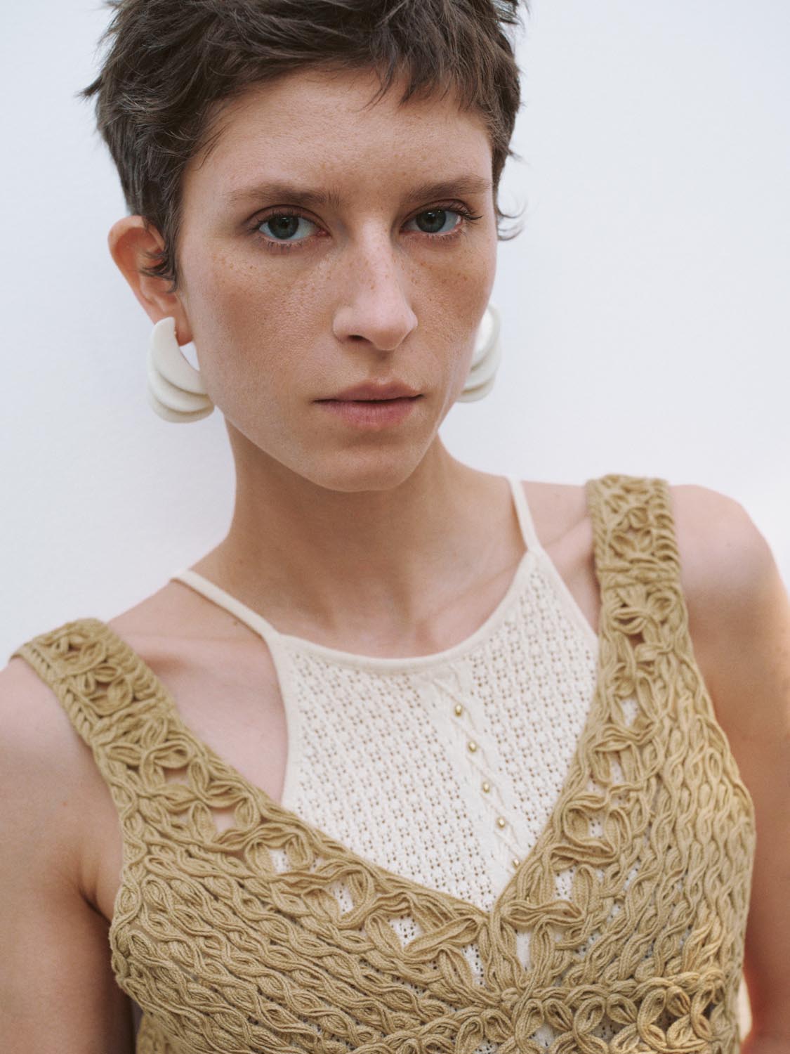 Crochet Knitted Tank Tops