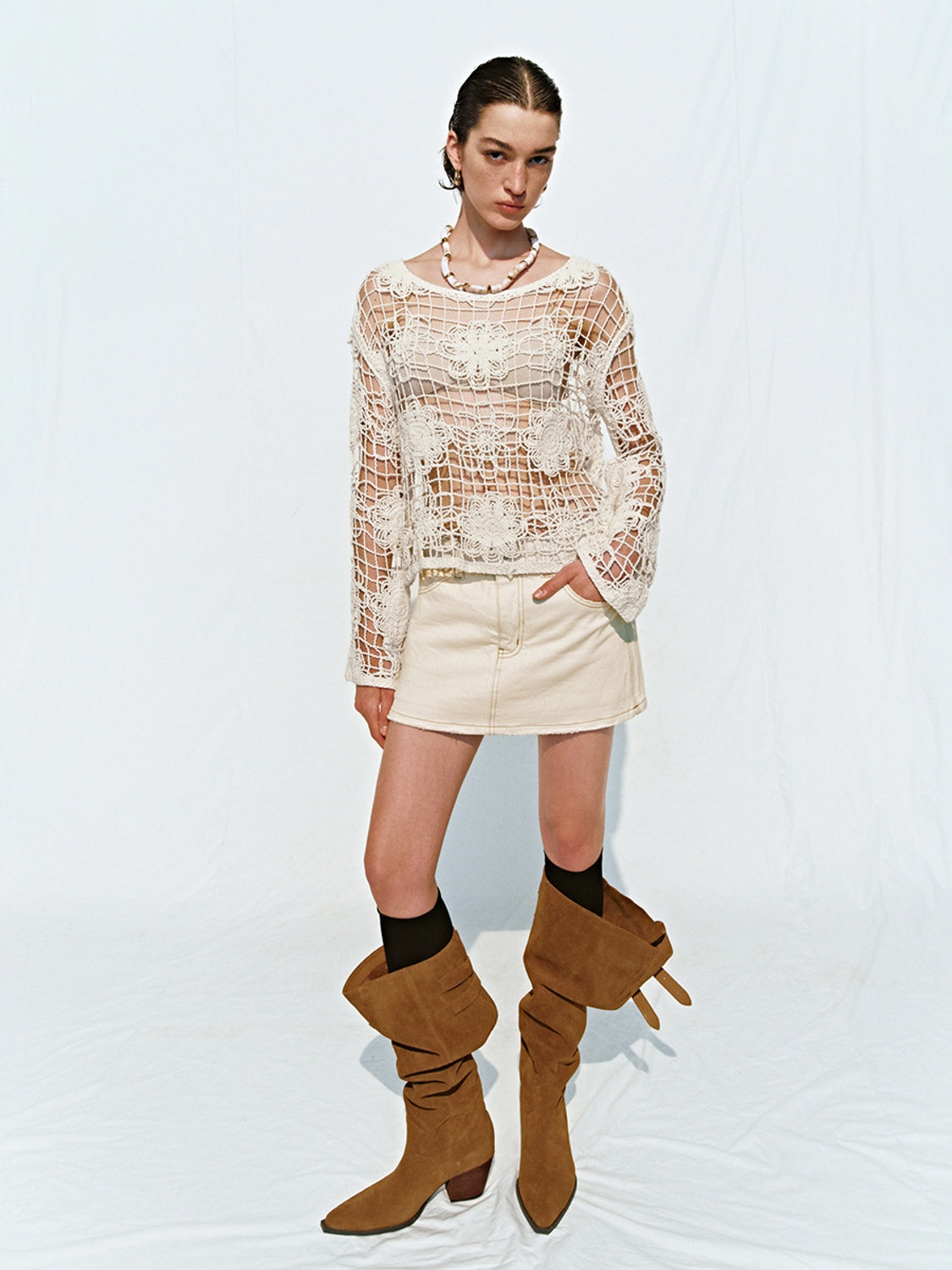 Knitted Crochet T-Shirts