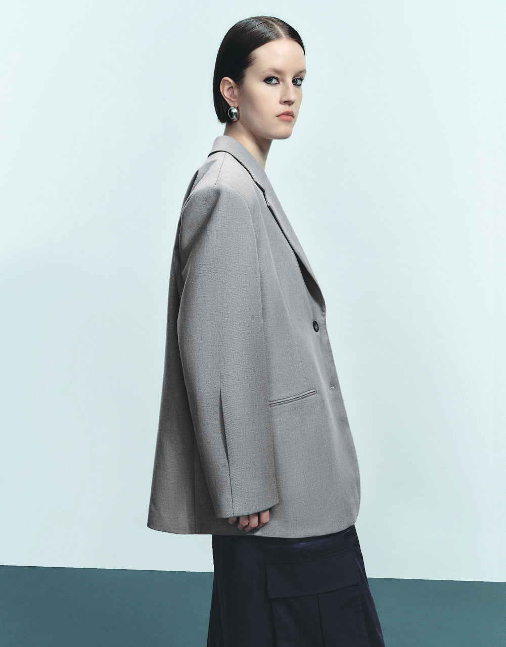 Tailored Notch Lapeled Blazer