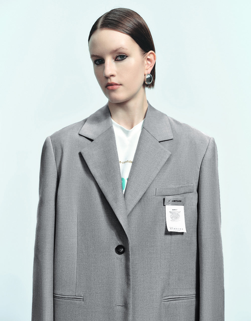 Tailored Notch Lapeled Blazer