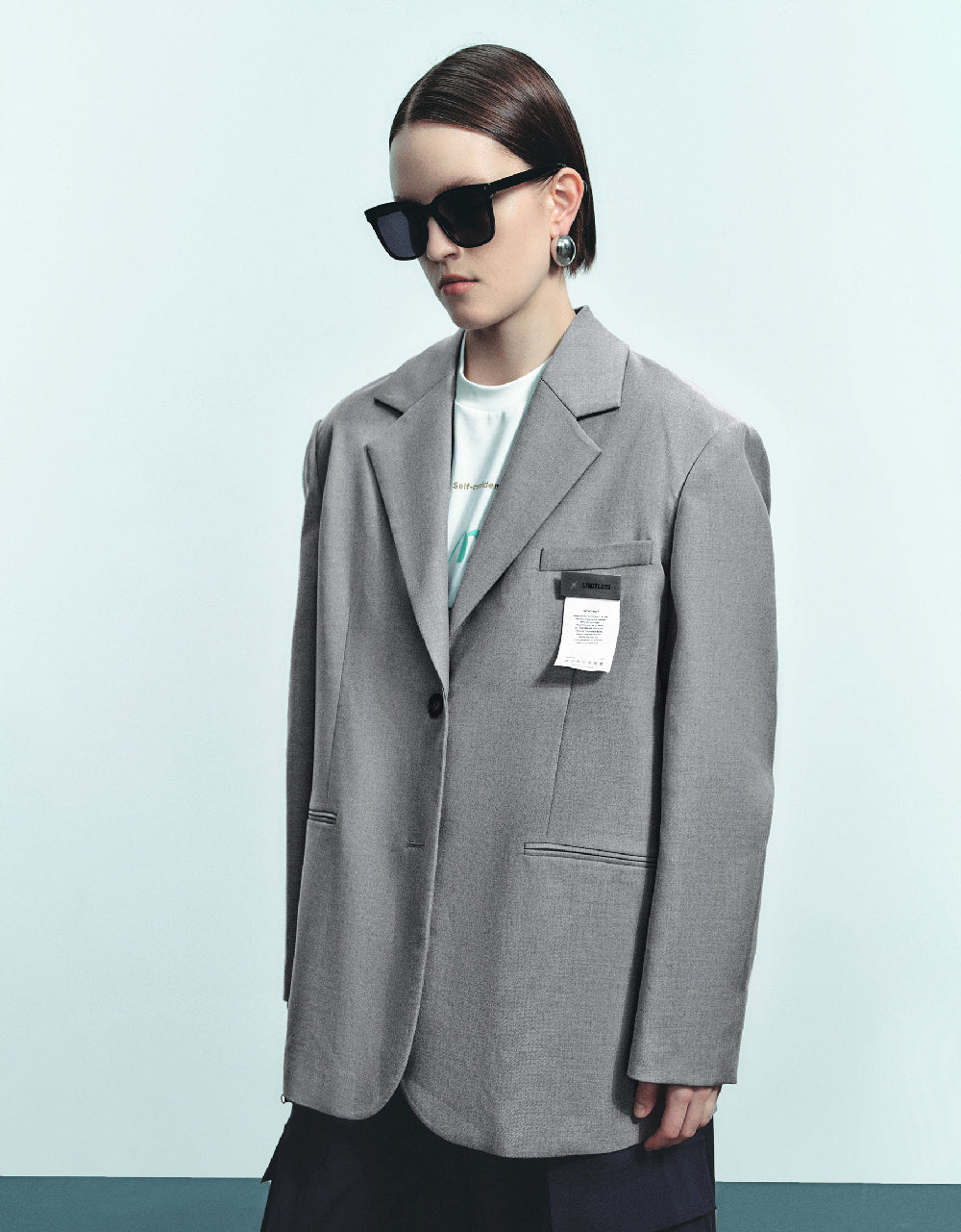 Tailored Notch Lapeled Blazer