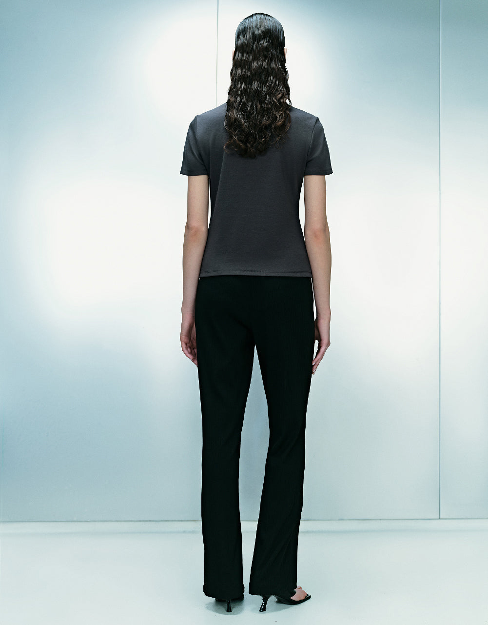 Asymmetric Crew Neck Loose T-Shirt