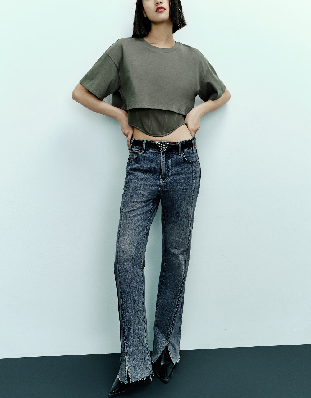 Drop Shoulder Sleeve Tee