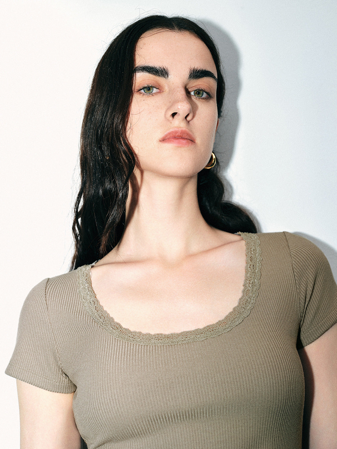 U Neck Skinny T-Shirt