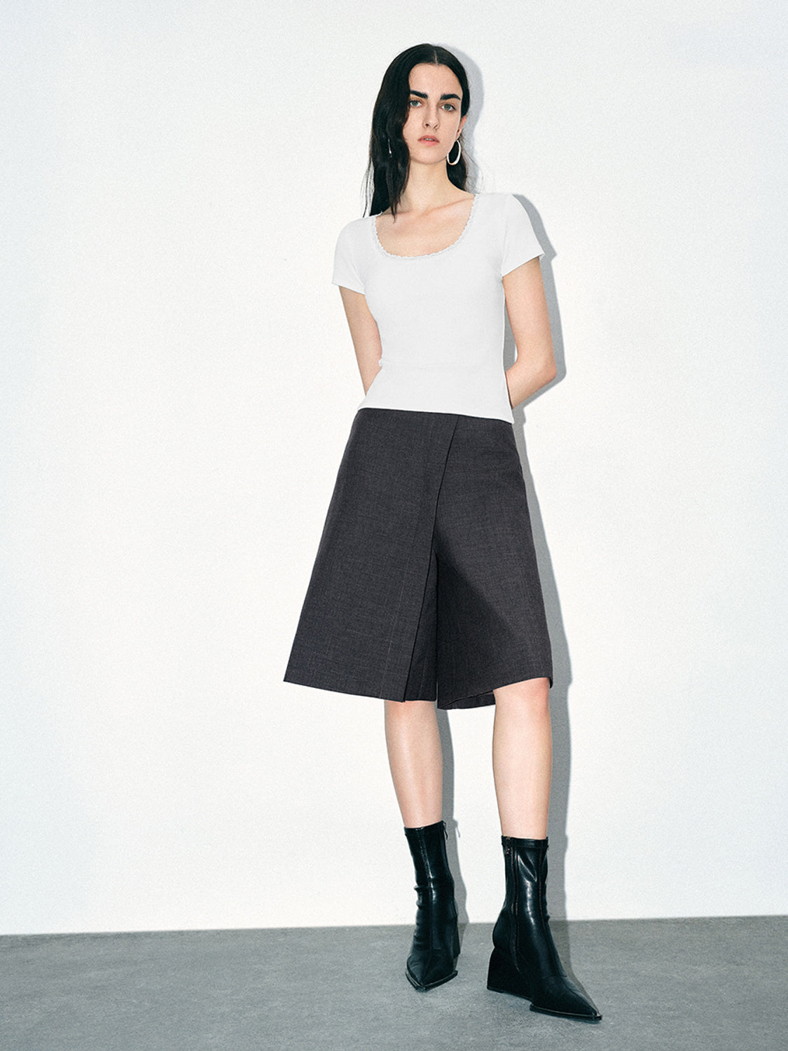 U Neck Skinny T-Shirt