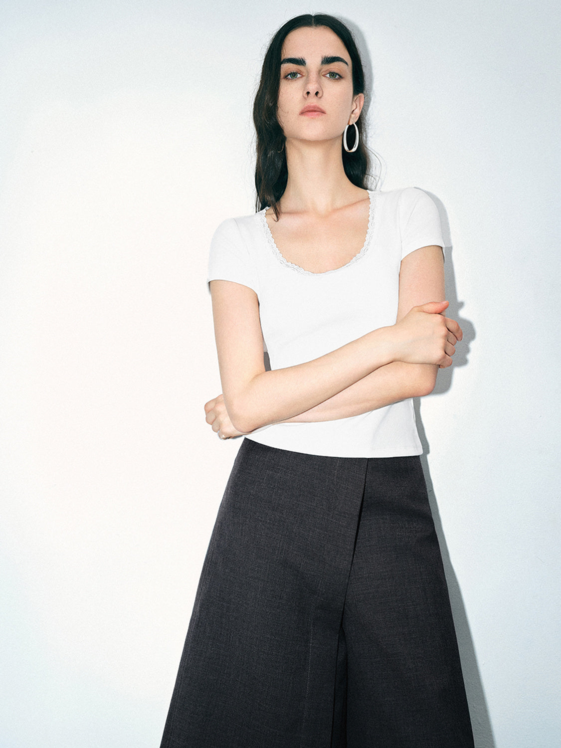 U Neck Skinny T-Shirt
