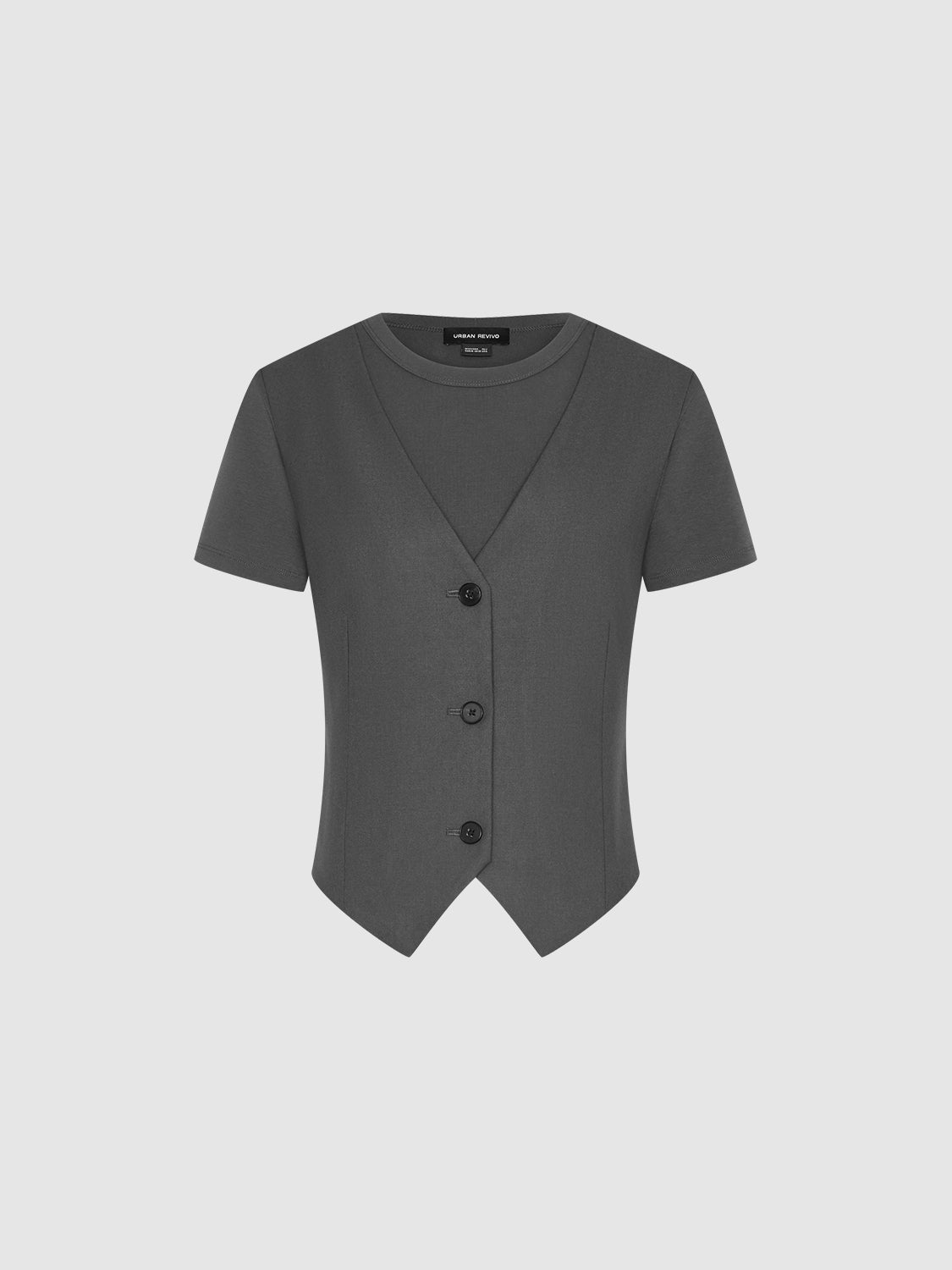 2 In 1 Skinny T-Shirt