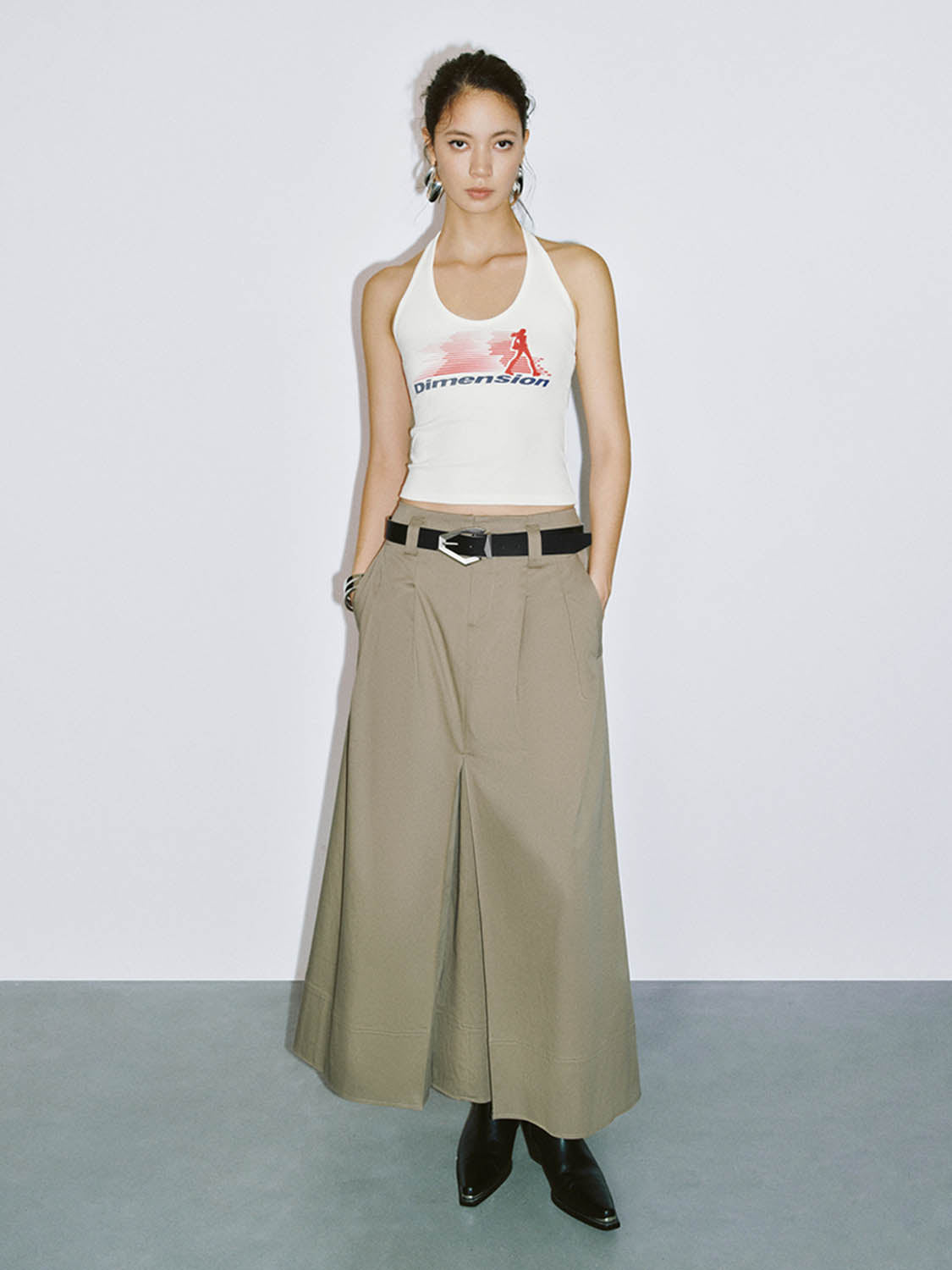 Halter Neck Skinny Tank Tops