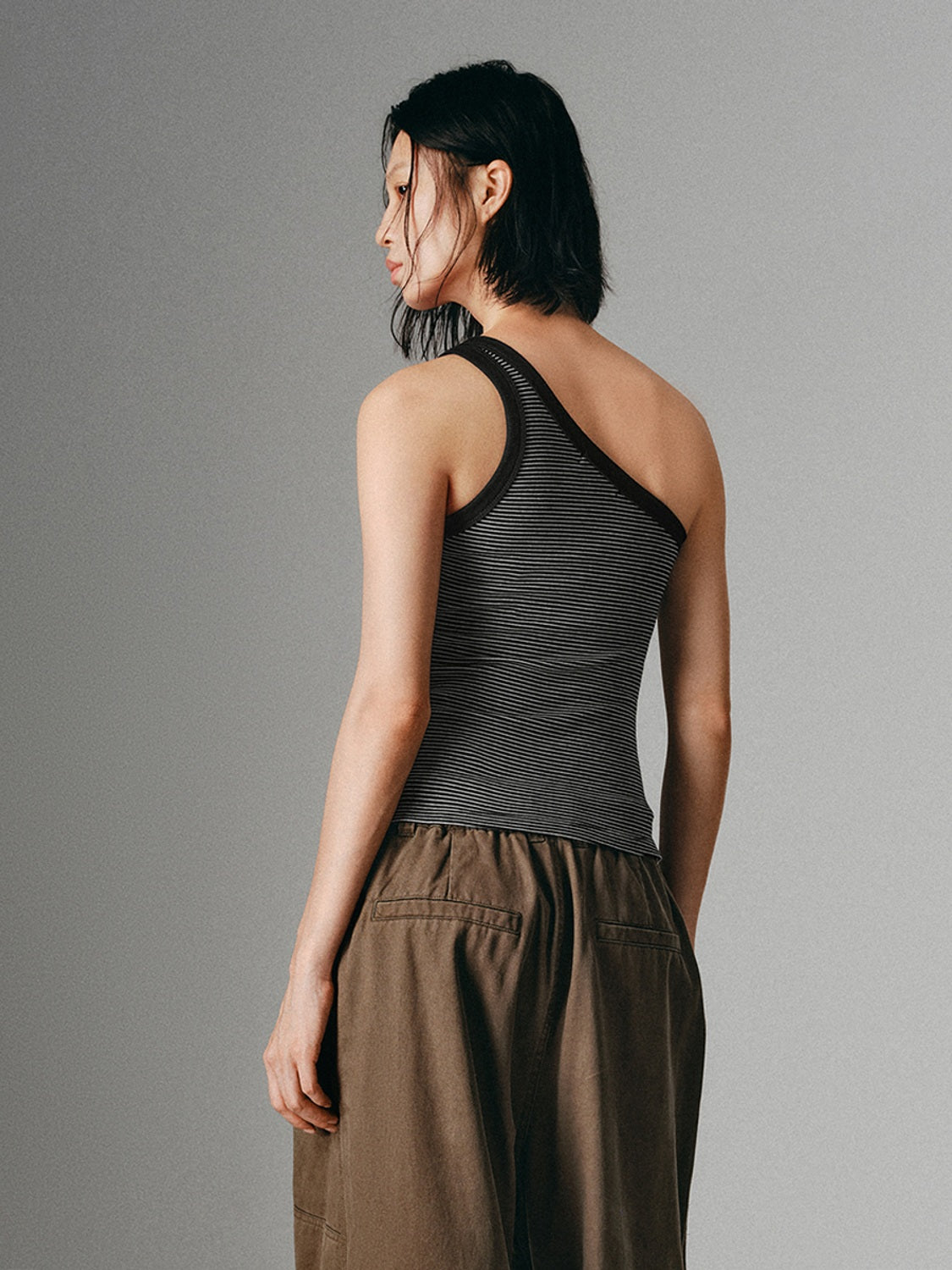 One Shoulder Tank Tops