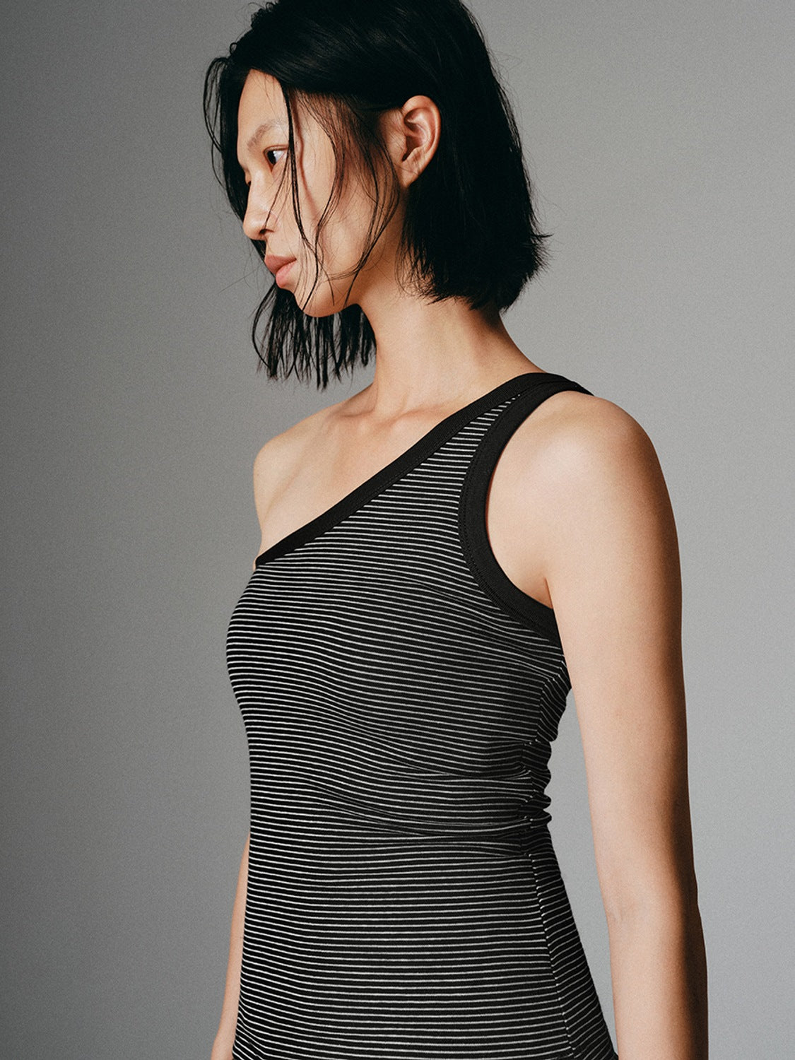 One Shoulder Tank Tops