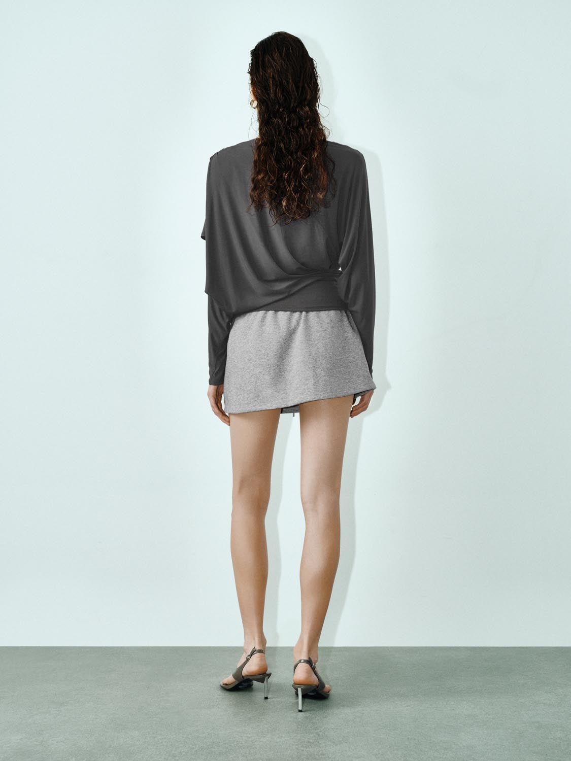 Ruched Long Sleeve T-Shirts