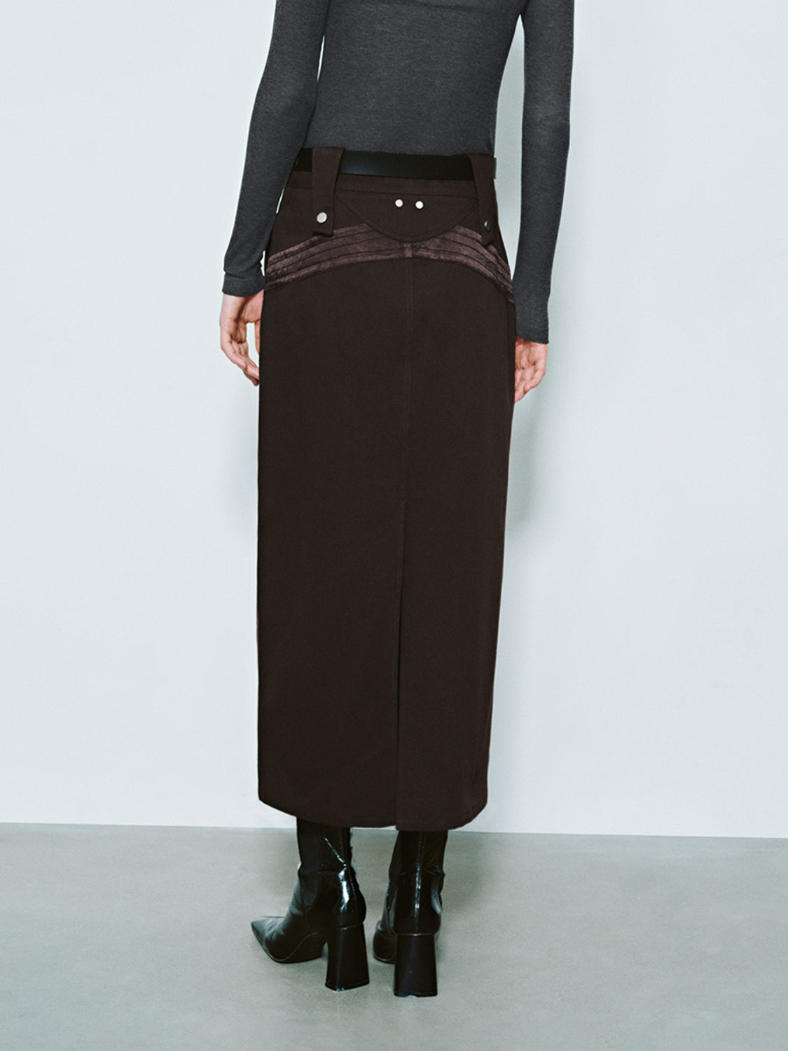 Patch Pocket Straight Skirts