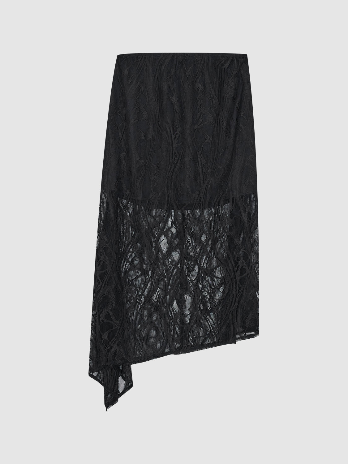 Lace Overlay A-Line Skirts