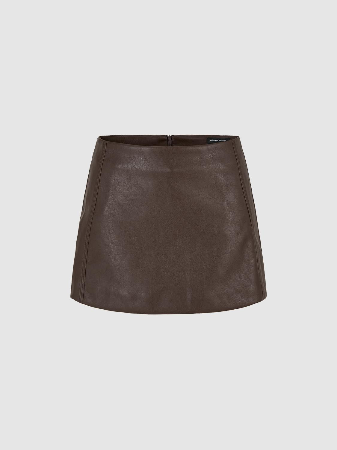 Vegan Leather Straight Mini Skirts