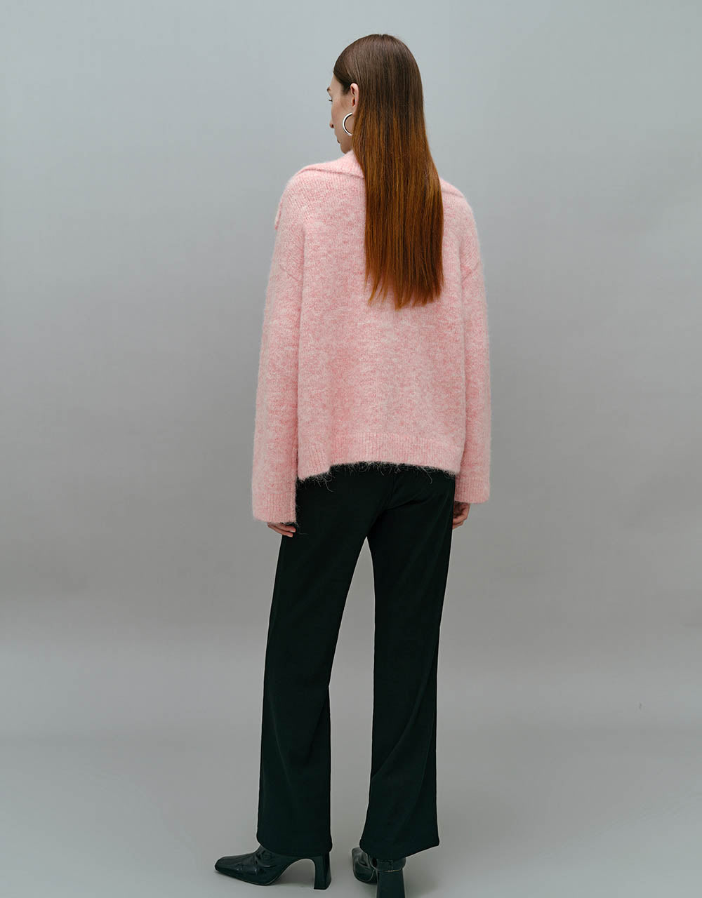 Elastic Waist Knitted Wide-Leg Pants