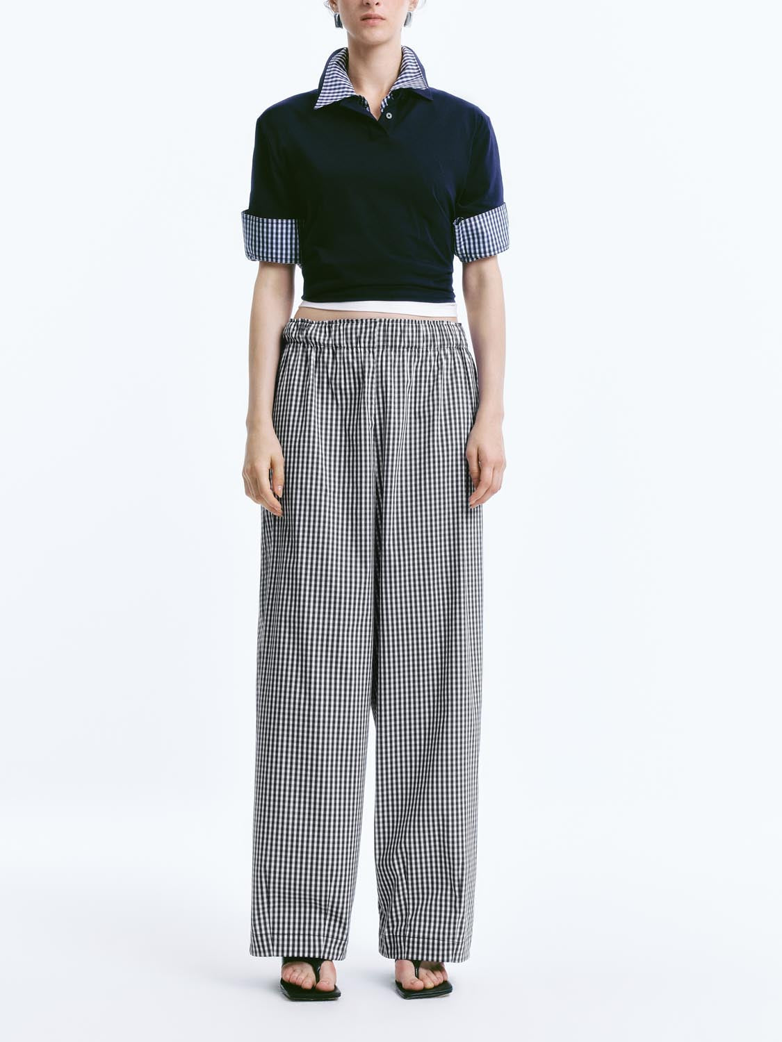 Striped Carrot Fit Pants