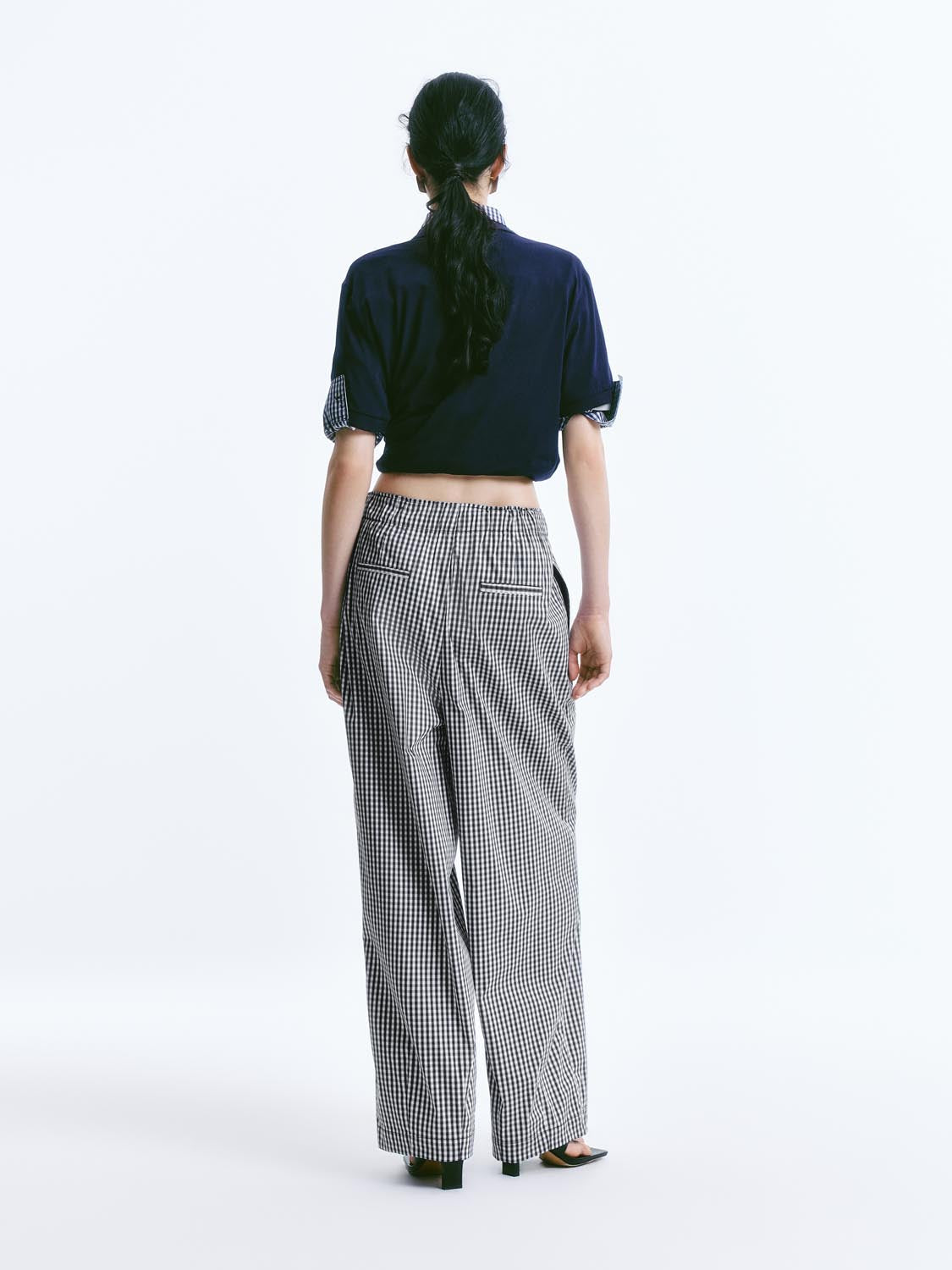 Striped Carrot Fit Pants