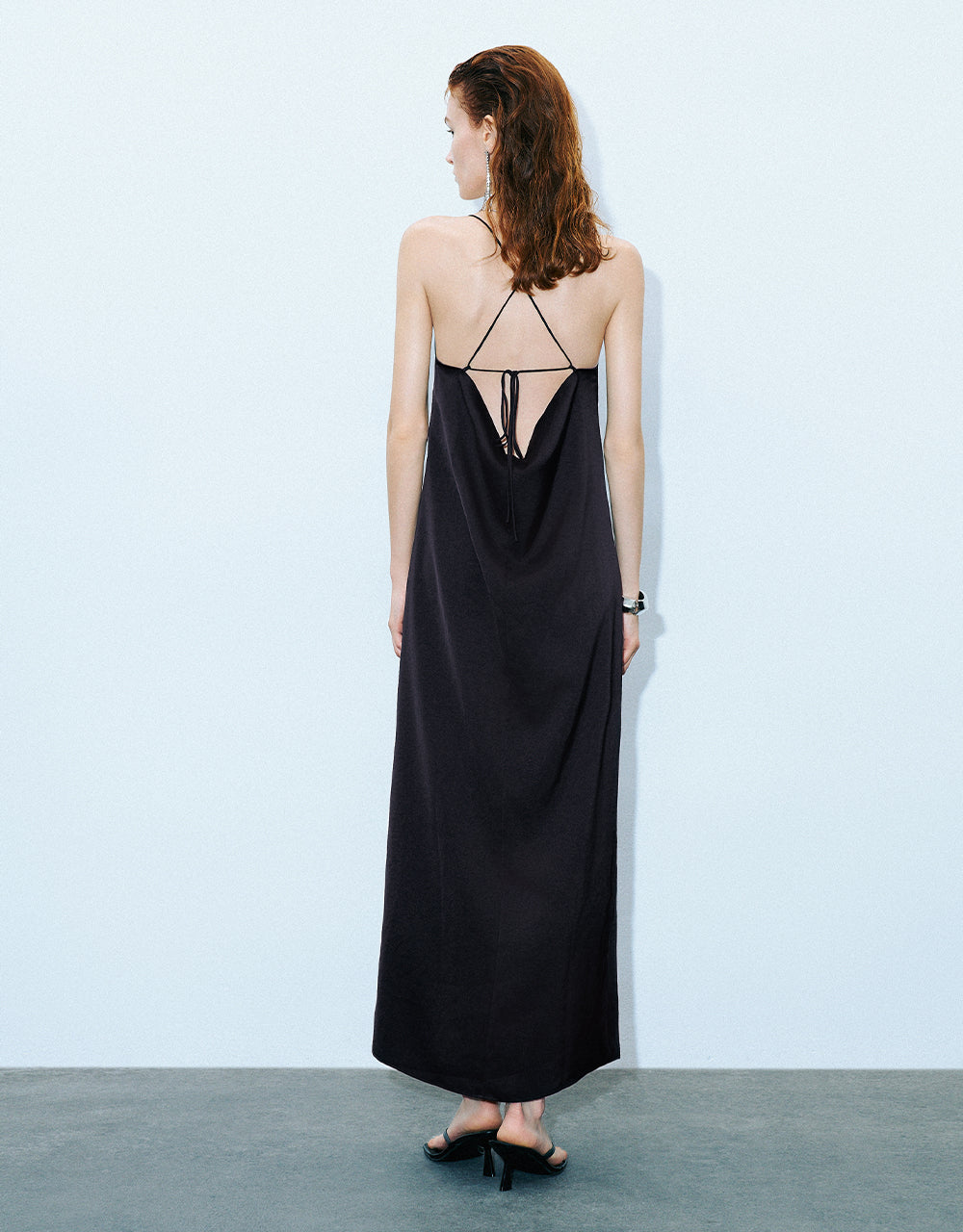 V Neck A-Line Cami Dress