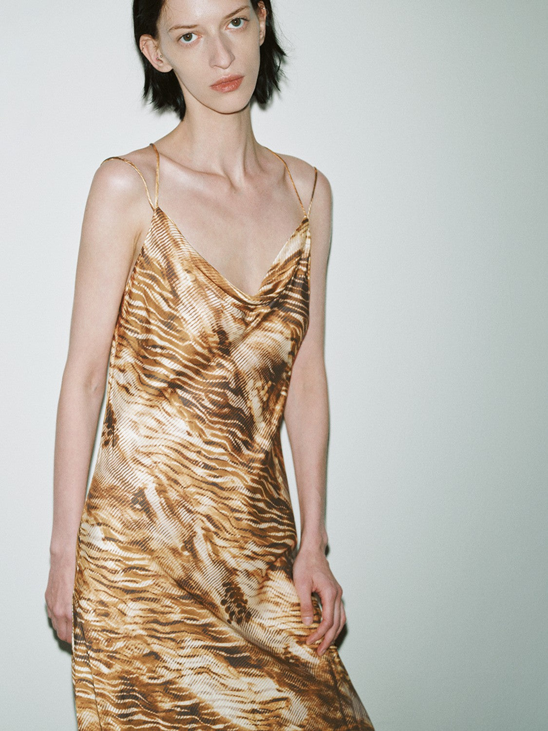 Leopard Printed A-Line Cami Dress