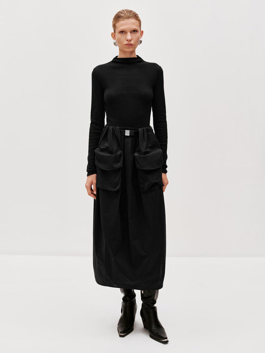 Belted Balloon Maxi Dresses