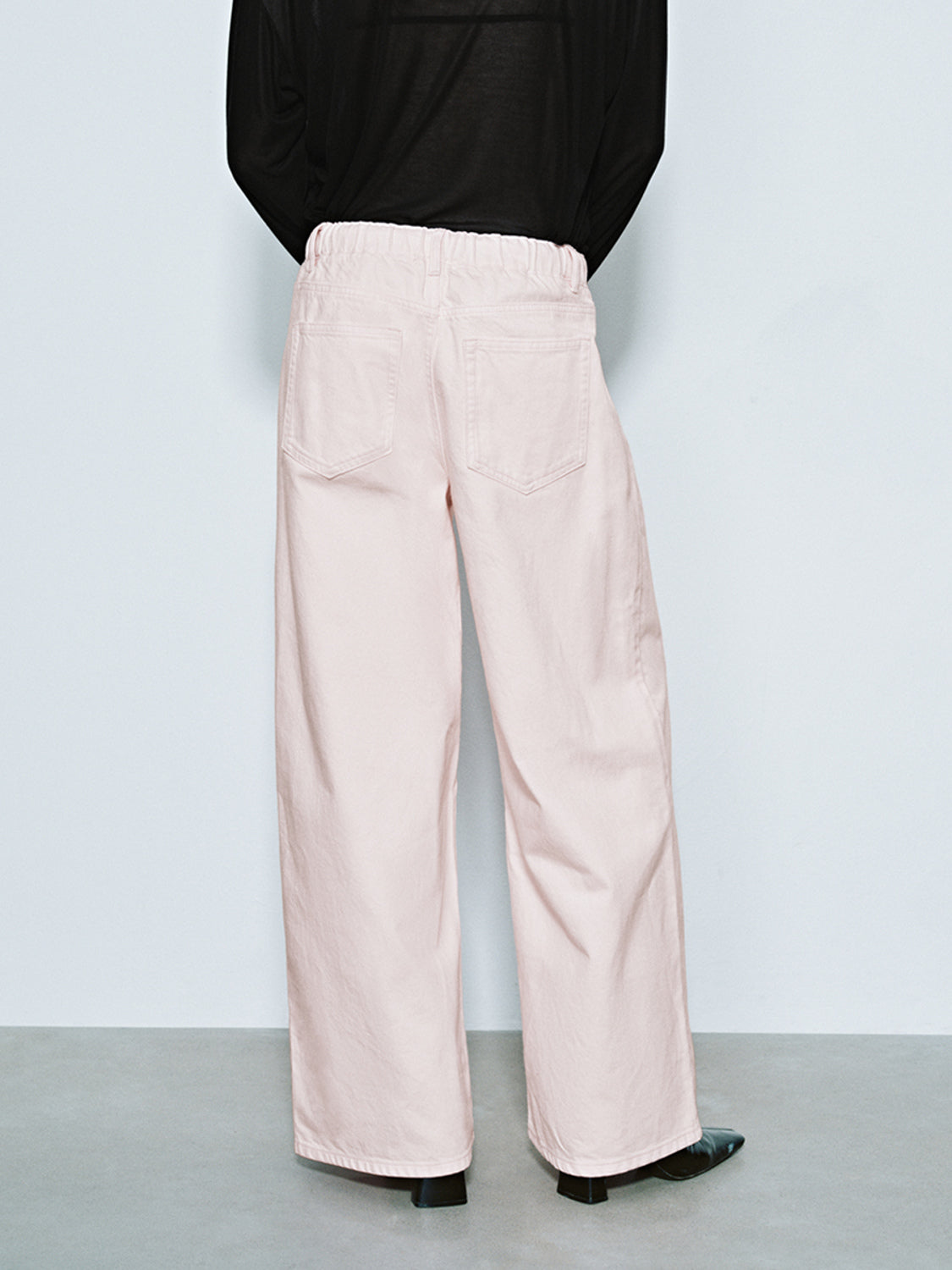 Wide-Leg Denim Jeans