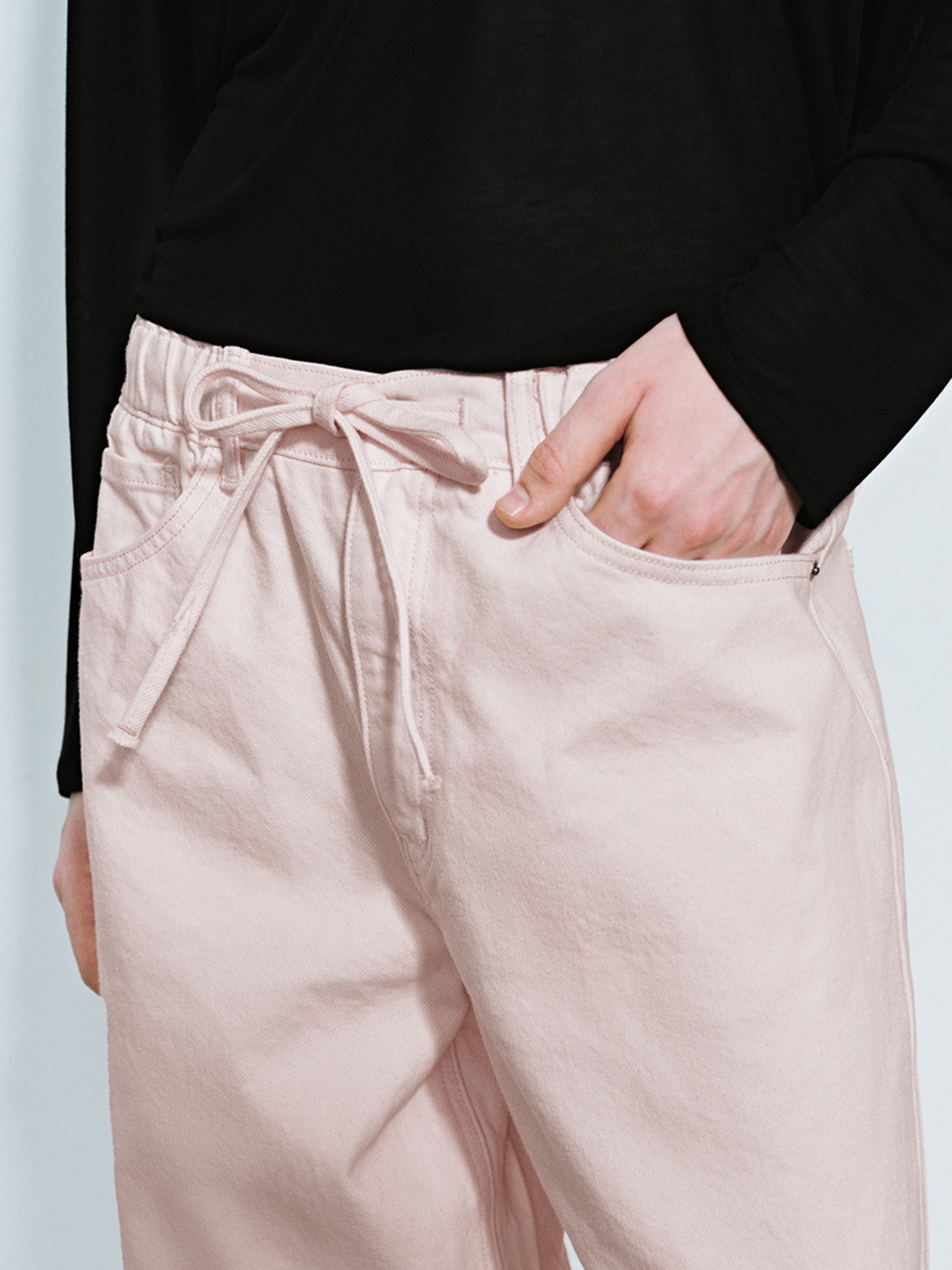 Wide-Leg Denim Jeans