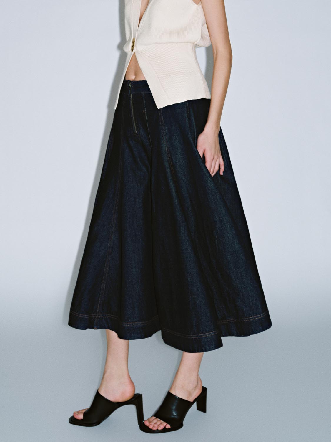 Denim Maxi Skirts