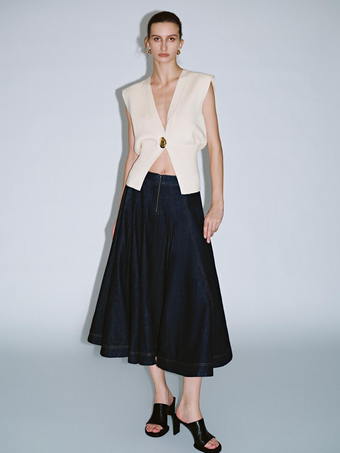Denim Maxi Skirts