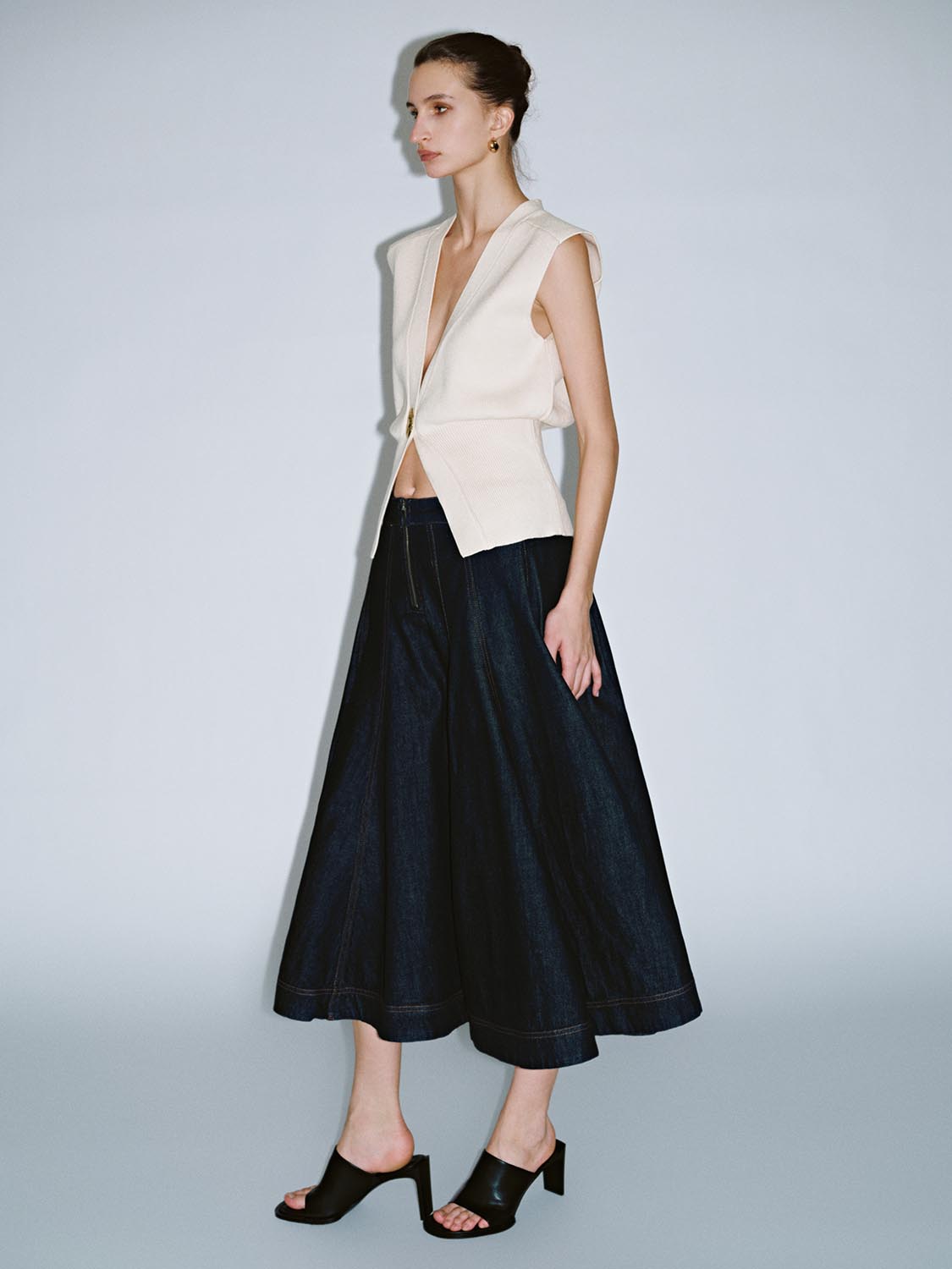 Denim Maxi Skirts