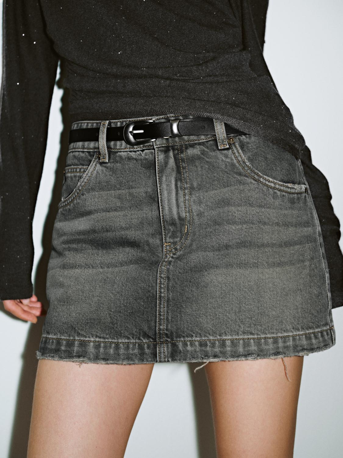 Denim Mini Skirts