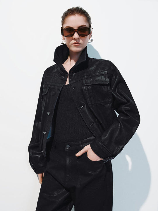 Balloon Sleeve Trucker Denim Jackets