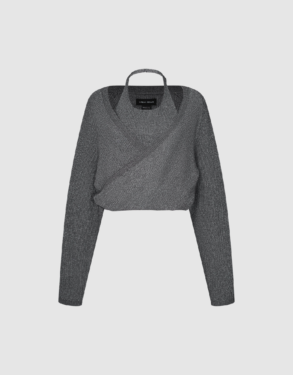 2 In 1 U Neck Knitted T-Shirt