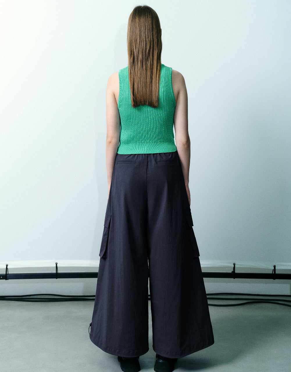 Zipper Front Knitted Vest